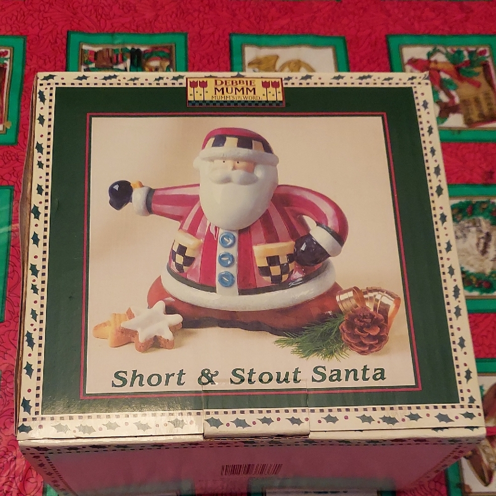 Debbie Mumm Short & Stout Santa Figurine